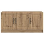 vidaXL TV skrinka Dub artisan 99 x 34,5 x 47 cm Kompozitné drevo – Obrázok 6