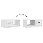 vidaXL Konferenčný stolík Biela 90 x 50 x 37 cm Kompozitné drevo – Obrázok 10