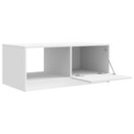 vidaXL Konferenčný stolík Biela 90 x 50 x 37 cm Kompozitné drevo – Obrázok 4