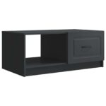 vidaXL Konferenčný stolík Čierna 90 x 50 x 37 cm Kompozitné drevo – Obrázok 2