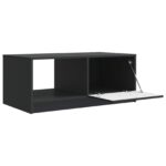 vidaXL Konferenčný stolík Čierna 90 x 50 x 37 cm Kompozitné drevo – Obrázok 4