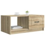 vidaXL Konferenčný stolík Dub sonoma 90 x 50 x 37 cm Kompozitné drevo – Obrázok 3