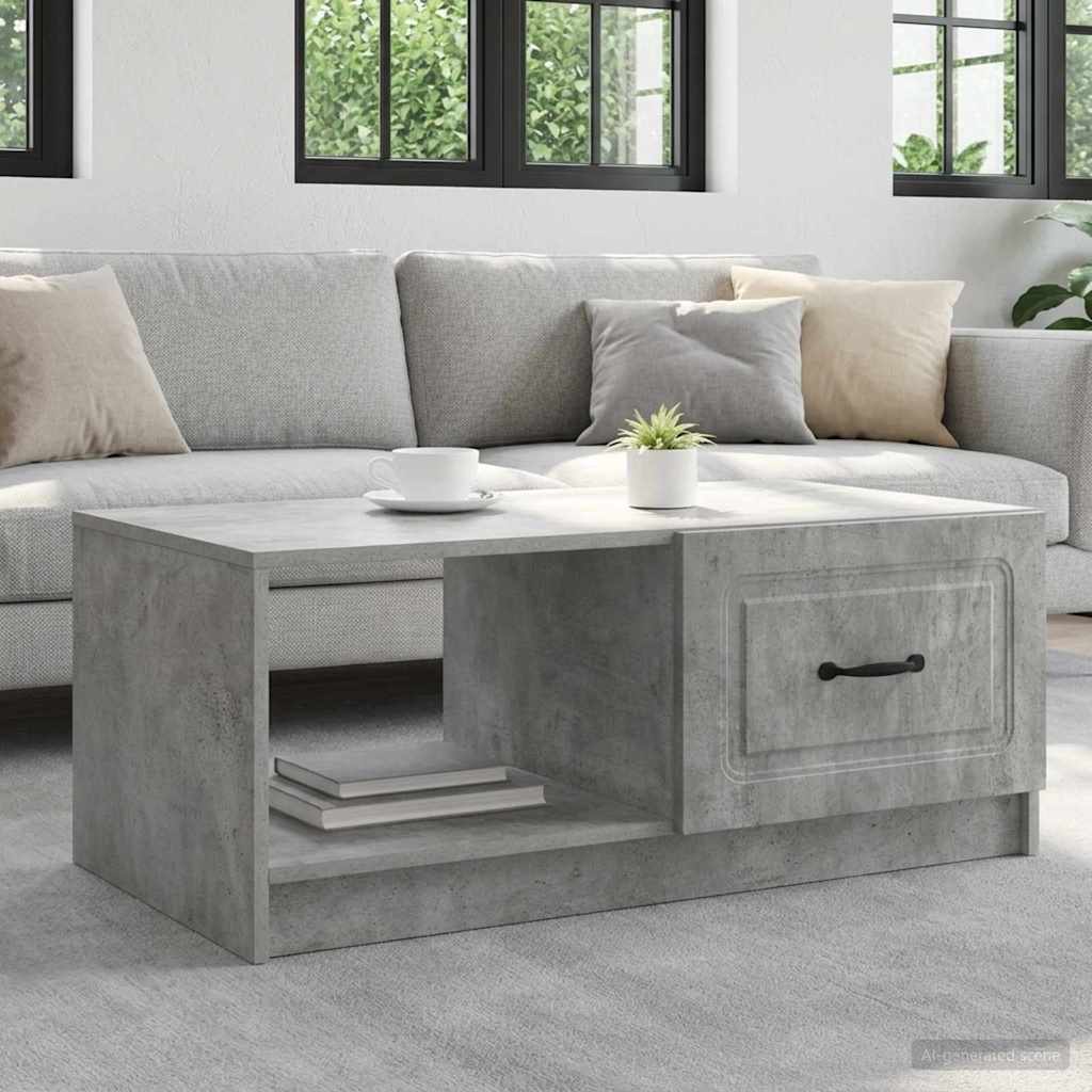 895878_1.jpg vidaXL Konferenčný stolík Betónovo sivá 90 x 50 x 37 cm – Obrázok 1