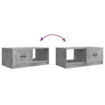 vidaXL Konferenčný stolík Betónovo sivá 90 x 50 x 37 cm – Obrázok 10