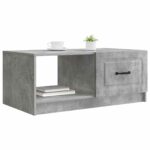 vidaXL Konferenčný stolík Betónovo sivá 90 x 50 x 37 cm – Obrázok 3