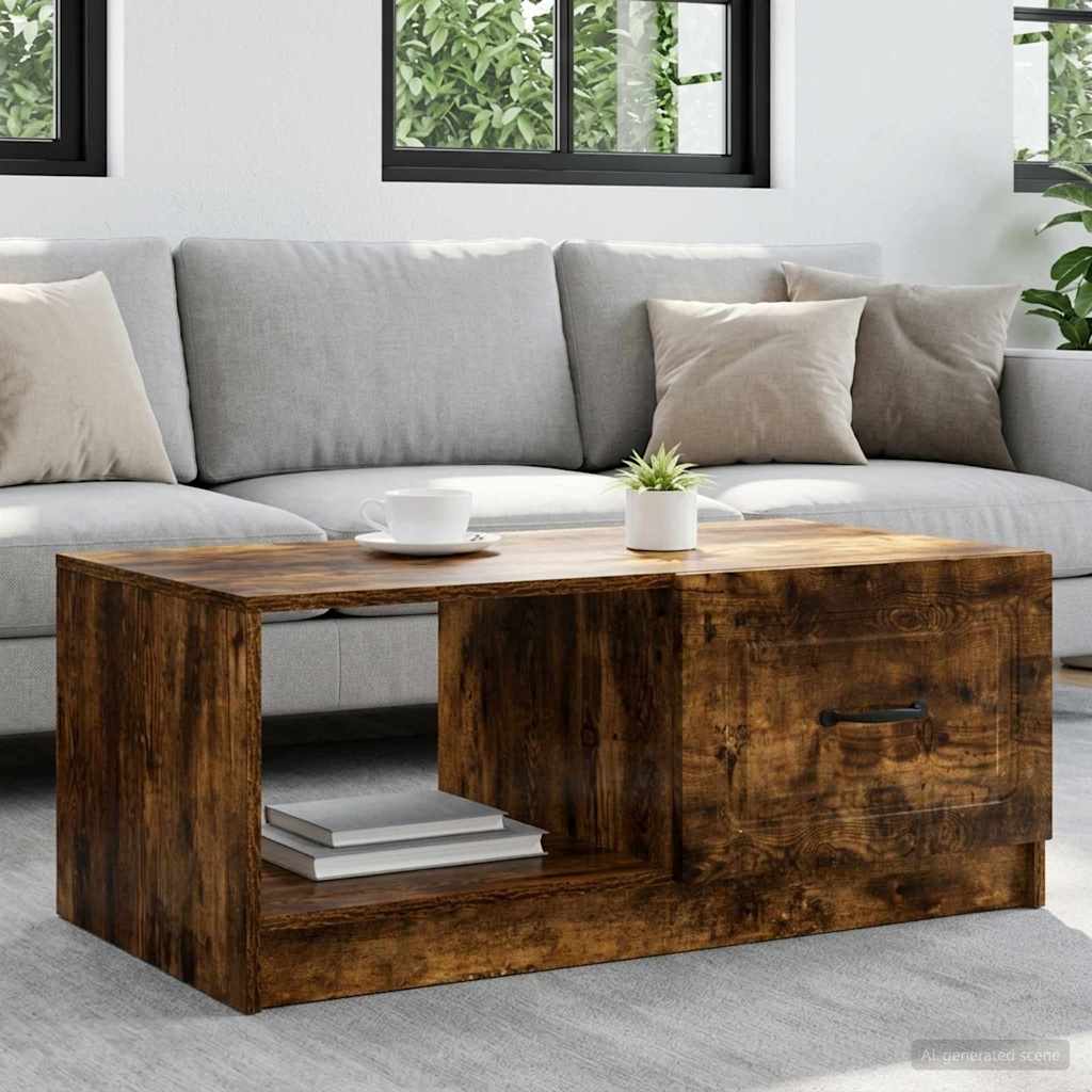 895880_1.jpg vidaXL Konferenčný stolík Dymový dub 90 x 50 x 37 cm Kompozitné drevo – Obrázok 1