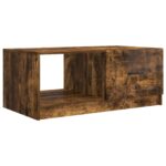 vidaXL Konferenčný stolík Dymový dub 90 x 50 x 37 cm Kompozitné drevo – Obrázok 2
