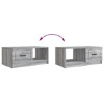vidaXL Konferenčný stolík Sivá sonoma 90 x 50 x 37 cm Kompozitné drevo – Obrázok 10