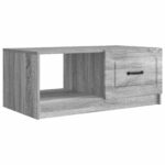 vidaXL Konferenčný stolík Sivá sonoma 90 x 50 x 37 cm Kompozitné drevo – Obrázok 2