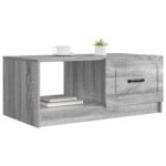 vidaXL Konferenčný stolík Sivá sonoma 90 x 50 x 37 cm Kompozitné drevo – Obrázok 3