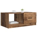 vidaXL Konferenčný stolík Staré drevo 90 x 50 x 37 cm Kompozitné drevo – Obrázok 3