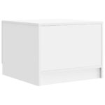 vidaXL Konferenčný stolík Biela 49 x 50 x 37 cm Kompozitné drevo – Obrázok 7