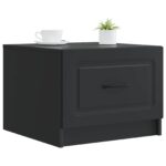 vidaXL Konferenčný stolík Čierna 49 x 50 x 37 cm Kompozitné drevo – Obrázok 2