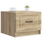 vidaXL Konferenčný stolík Dub sonoma 49 x 50 x 37 cm Kompozitné drevo – Obrázok 2
