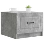 vidaXL Konferenčný stolík so zásuvkou Betónovo sivá 49 x 50 x 37 cm – Obrázok 2