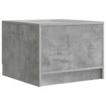 vidaXL Konferenčný stolík so zásuvkou Betónovo sivá 49 x 50 x 37 cm – Obrázok 6