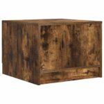 vidaXL Konferenčný stolík Dymový dub 49 x 50 x 37 cm Kompozitné drevo – Obrázok 6