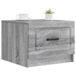 vidaXL Konferenčný stolík Sivá sonoma 49 x 50 x 37 cm Kompozitné drevo – Obrázok 3