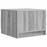 vidaXL Konferenčný stolík Sivá sonoma 49 x 50 x 37 cm Kompozitné drevo – Obrázok 7
