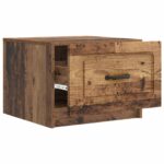 vidaXL Konferenčný stolík Staré drevo 49 x 50 x 37 cm Kompozitné drevo – Obrázok 3