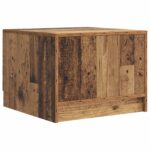vidaXL Konferenčný stolík Staré drevo 49 x 50 x 37 cm Kompozitné drevo – Obrázok 6