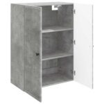 vidaXL Nástenná skrinka Betónovo sivá 66 x 34,5 x 90 cm – Obrázok 2