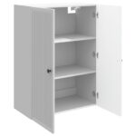 vidaXL Nástenná skrinka Biela s vysokým leskom 66 x 34,5 x 90 cm – Obrázok 2