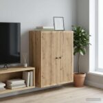 vidaXL Nástenná skrinka Dub artisan 66 x 34,5 x 90 cm Kompozitné drevo – Obrázok 9