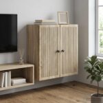 vidaXL Nástenná skrinka Dub sonoma 59 x 31 x 60 cm Kompozitné drevo – Obrázok 8