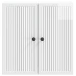 vidaXL Nástenná skrinka Biela s vysokým leskom 59 x 31 x 60 cm – Obrázok 3