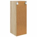 vidaXL Nástenná skrinka Dub sonoma 33 x 34,5 x 90 cm Kompozitné drevo – Obrázok 5