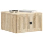 vidaXL Nástenná nočná skrinka 2 pcs Dub sonoma 33 x 34,5 x 20 cm – Obrázok 2