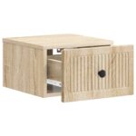 vidaXL Nástenná nočná skrinka 2 pcs Dub sonoma 33 x 34,5 x 20 cm – Obrázok 4
