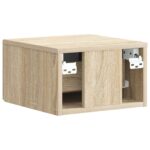 vidaXL Nástenná nočná skrinka 2 pcs Dub sonoma 33 x 34,5 x 20 cm – Obrázok 7