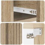 vidaXL Nástenná nočná skrinka 2 pcs Dub sonoma 33 x 34,5 x 20 cm – Obrázok 8