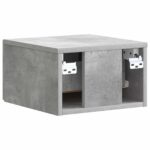 vidaXL Nástenná nočná skrinka 2 pcs Betónovo sivá 33 x 34,5 x 20 cm – Obrázok 7