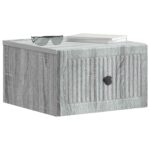 vidaXL Nástenná nočná skrinka Nástenný Sivá sonoma 33 x 34,5 x 20 cm – Obrázok 2