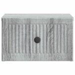 vidaXL Nástenná nočná skrinka Nástenný Sivá sonoma 33 x 34,5 x 20 cm – Obrázok 4