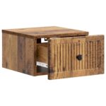 vidaXL Nástenná nočná skrinka Nástenný Staré drevo 33 x 34,5 x 20 cm – Obrázok 3