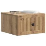 vidaXL Nástenná nočná skrinka Nástenný Dub artisan 33 x 34,5 x 20 cm – Obrázok 2
