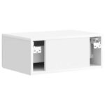 vidaXL Nočný stolík 2 pcs Biela s vysokým leskom 49 x 34,5 x 20 cm – Obrázok 7