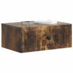 vidaXL Nočný stolík Dymový dub 49 x 34,5 x 20 cm Kompozitné drevo – Obrázok 2