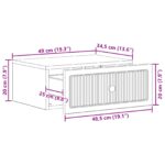 vidaXL Nočný stolík Dymový dub 49 x 34,5 x 20 cm Kompozitné drevo – Obrázok 8