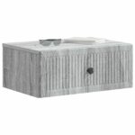 vidaXL Nočný stolík so zásuvkou 2 pcs Sivá sonoma 49 x 34,5 x 20 cm – Obrázok 2