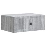 vidaXL Nočný stolík so zásuvkou 2 pcs Sivá sonoma 49 x 34,5 x 20 cm – Obrázok 3