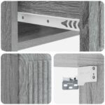 vidaXL Nočný stolík so zásuvkou 2 pcs Sivá sonoma 49 x 34,5 x 20 cm – Obrázok 7