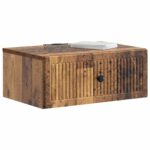 vidaXL Nočný stolík Staré drevo 49 x 34,5 x 20 cm Kompozitné drevo – Obrázok 2