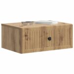 vidaXL Nočný stolík so zásuvkou 2 pcs Dub artisan 49 x 34,5 x 20 cm – Obrázok 2
