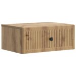 vidaXL Nočný stolík so zásuvkou 2 pcs Dub artisan 49 x 34,5 x 20 cm – Obrázok 3