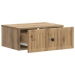 vidaXL Nočný stolík so zásuvkou 2 pcs Dub artisan 49 x 34,5 x 20 cm – Obrázok 4